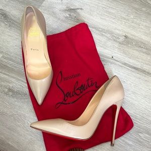 Christian Louboutin escarpins So Kate in light beige